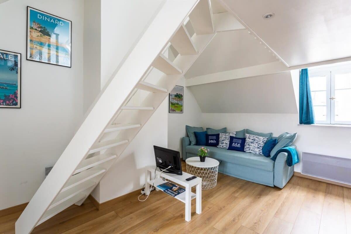サン・マロLe Petit Pastel - Joli Duplex - Proche De La Plageアパートメント エクステリア 写真