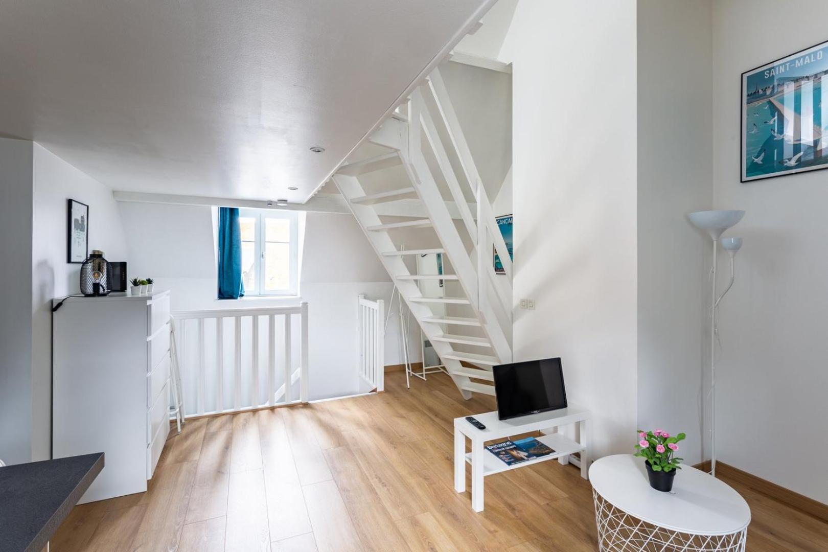 サン・マロLe Petit Pastel - Joli Duplex - Proche De La Plageアパートメント エクステリア 写真