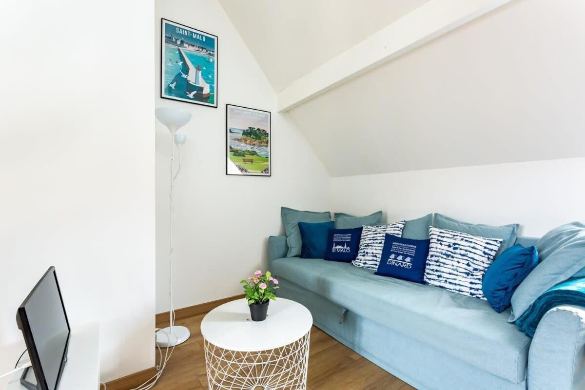 サン・マロLe Petit Pastel - Joli Duplex - Proche De La Plageアパートメント エクステリア 写真